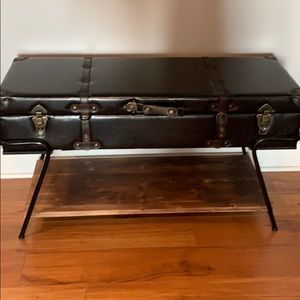 Trunk storage modern coffee table
